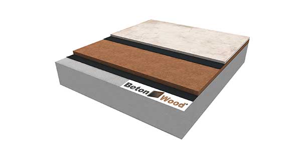 Pavimento a secco in fibra di legno Base e cementolegno