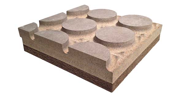 Radiante per pavimento a secco in cementolegno e fibra di legno BetonRadiant Fiber