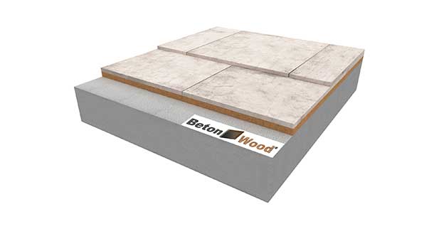 Pavimento a secco in BetonFiber con cementolegno BetonWood