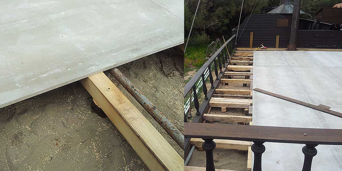 Pavimento a secco su legno